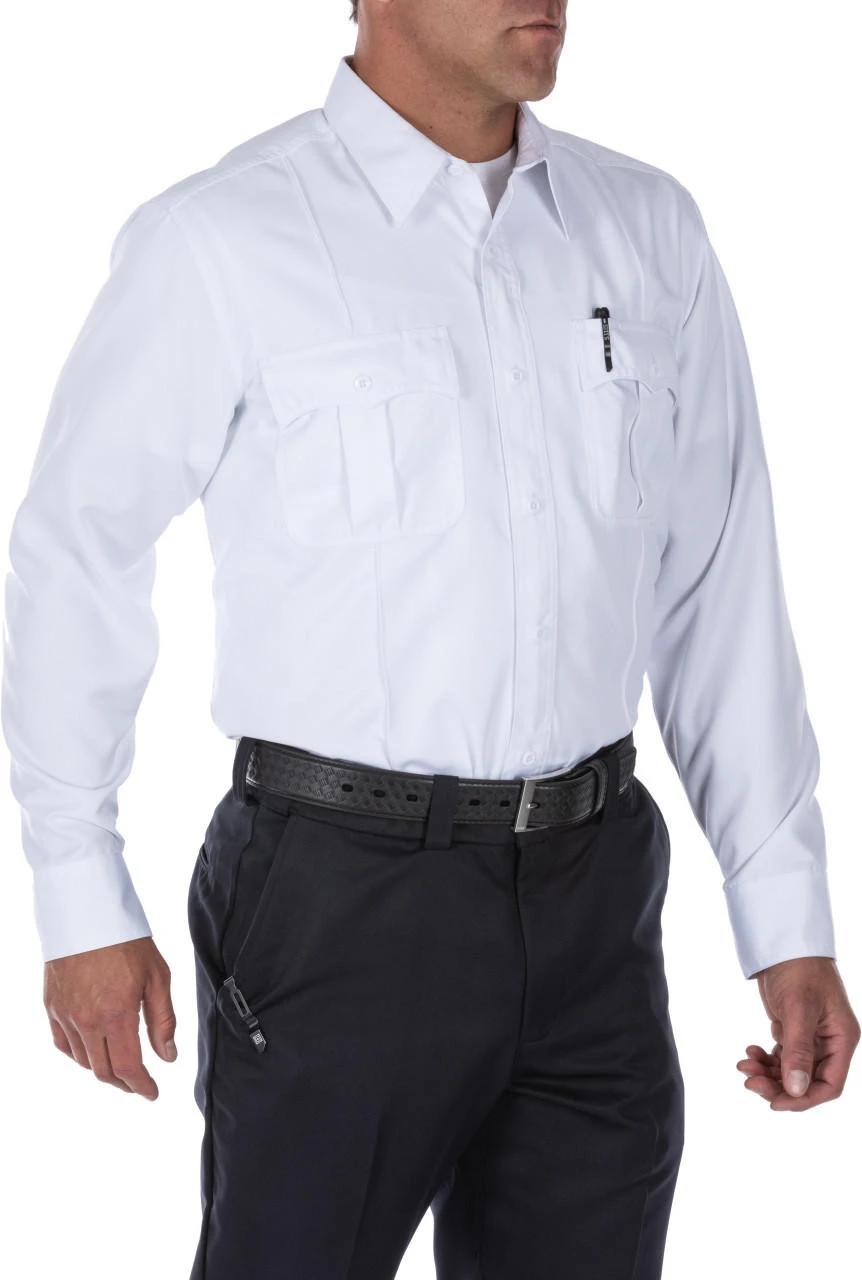 5.11 Tactical Men's Class A Fast-Tac Twill Long Sleeve Uniform Shirt 72510 - Image 6