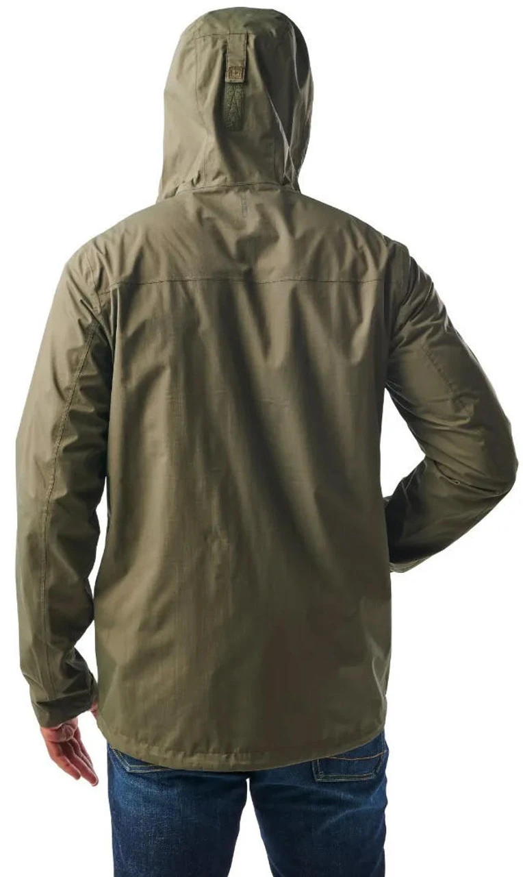 5.11 Tactical Men's Exos Waterproof Rain Shell Jacket 48370 - Image 4