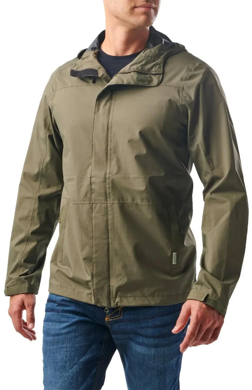 5.11 Tactical Men's Exos Waterproof Rain Shell Jacket 48370 - Image 2