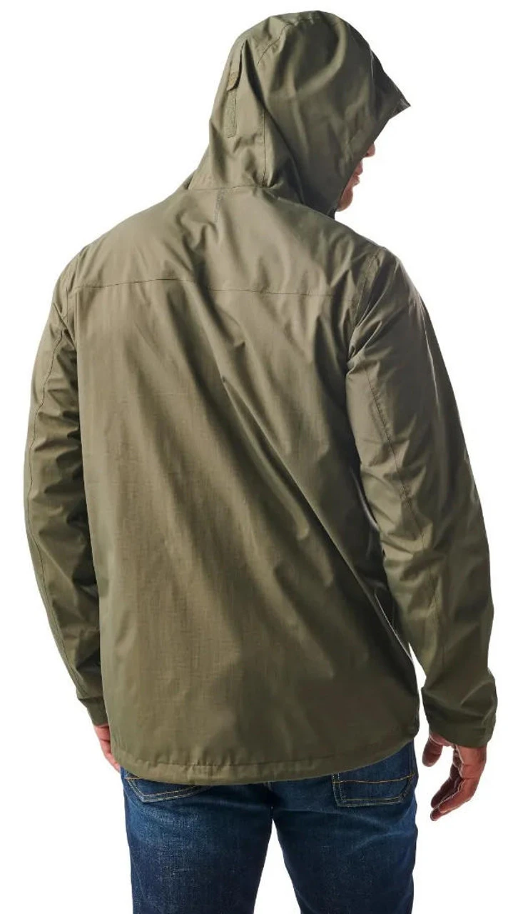 5.11 Tactical Men's Exos Waterproof Rain Shell Jacket 48370 - Image 3