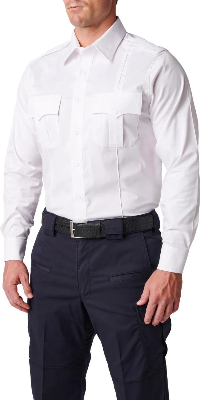 5.11 Tactical Men's NYPD Stryke Twill Long Sleeve Uniform Shirt 72541 - Image 6