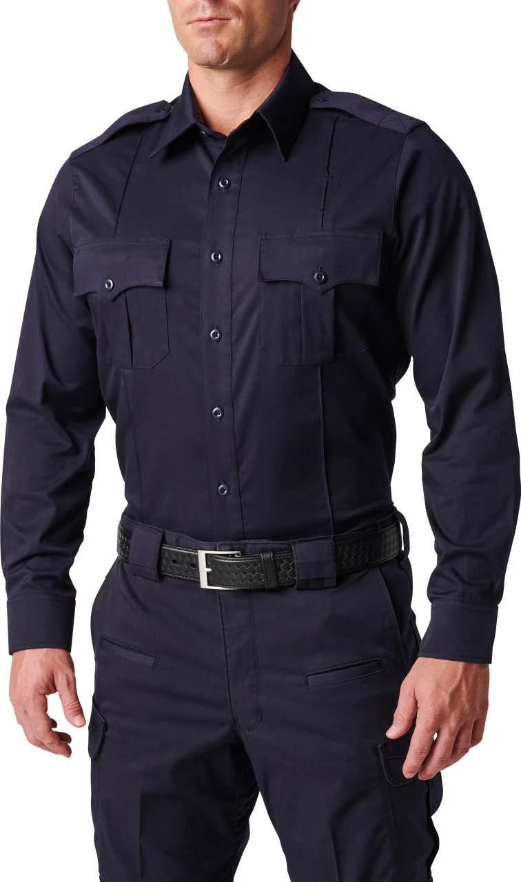 5.11 Tactical Men's NYPD Stryke Twill Long Sleeve Uniform Shirt 72541 - Image 2