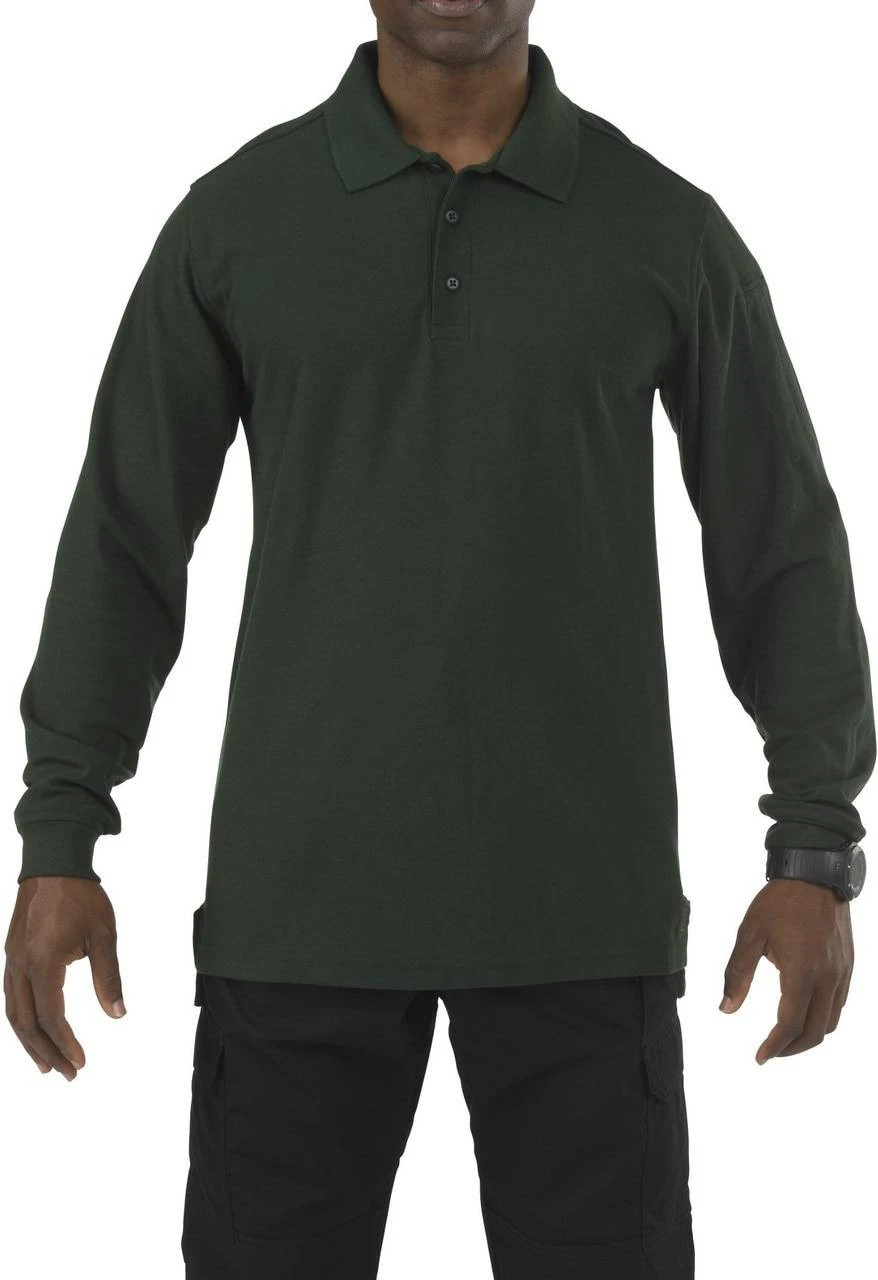5.11 Tactical Men's Utility Long Sleeve Polo Shirt 72057 - Image 4