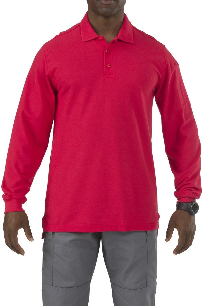 5.11 Tactical Men's Utility Long Sleeve Polo Shirt 72057 - Image 5