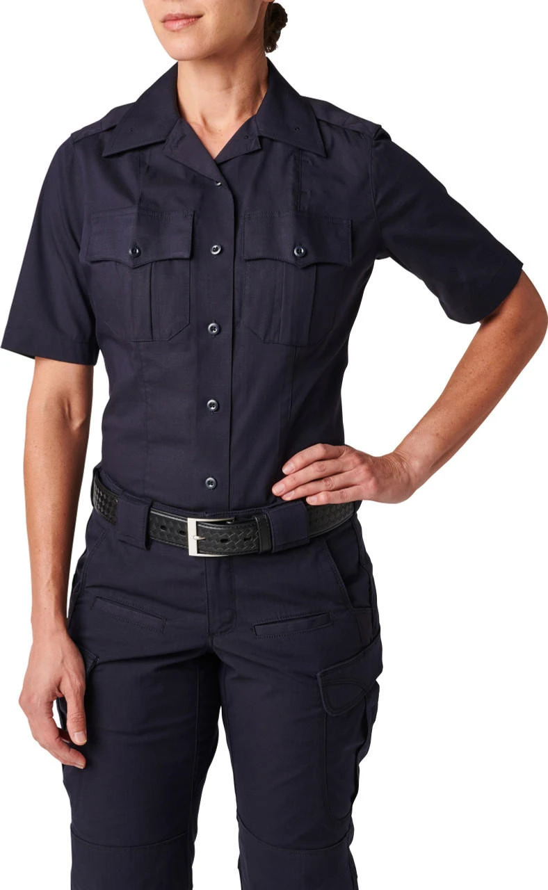 5.11 Tactical Women's NYPD Stryke RipStop Short Sleeve Uniform Shirt 61335 - Image 2