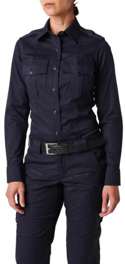 5.11 Tactical Women's NYPD Stryke Twill Long Sleeve Uniform Shirt 62418