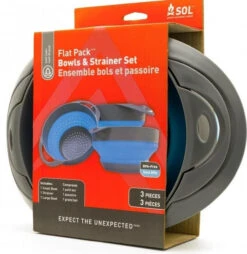 Adventure Medical Kit SOL Flat Pack Bowls And Strainer Set 0140-1006