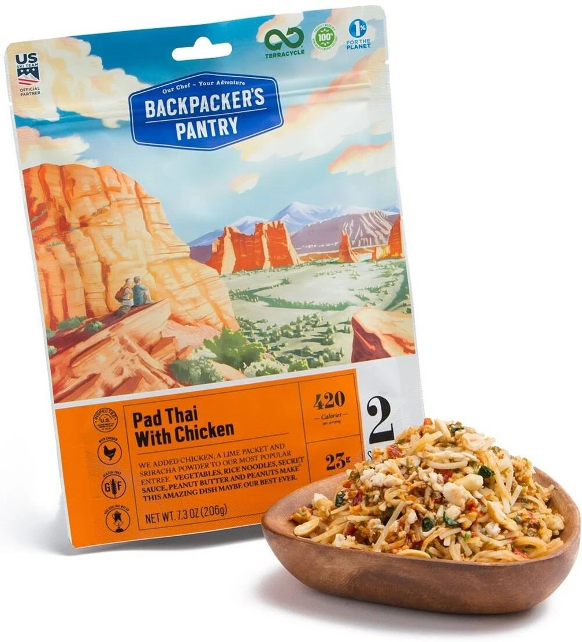 Backpacker's Pantry Pad Thai W/ Chicken - 2 Servings - Image 3