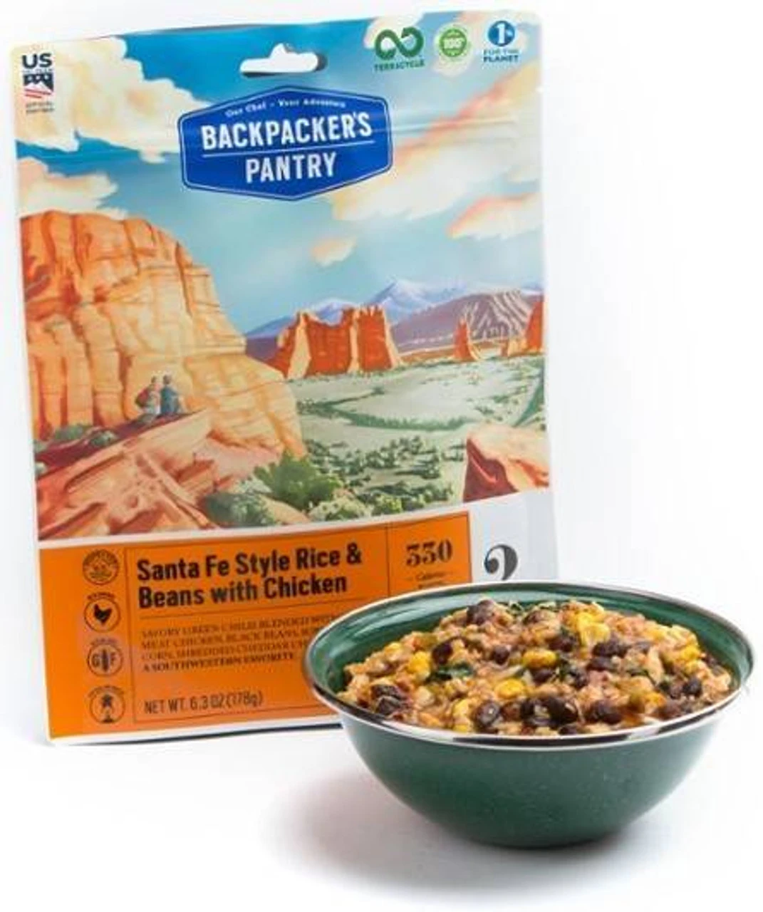 Backpacker's Pantry Santa Fe Rice & Beans W/ Chicken - 2 Servings - Image 3