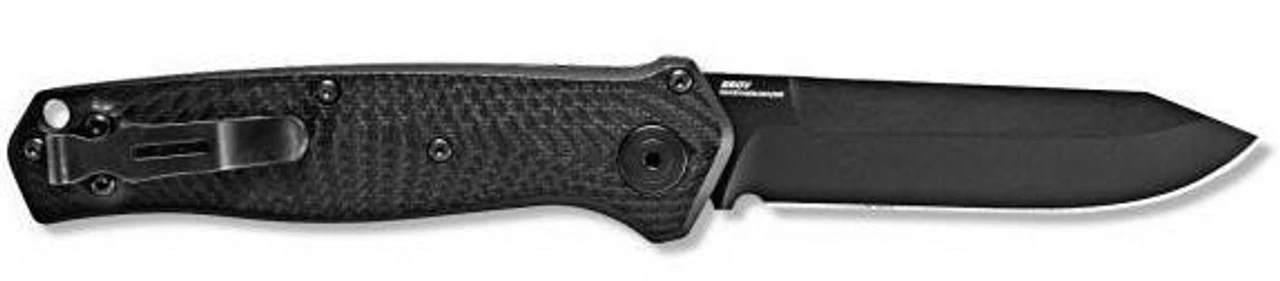 Benchmade Push Button Automatic Reverse Tanto Mediator Knife 8551BK - Image 3