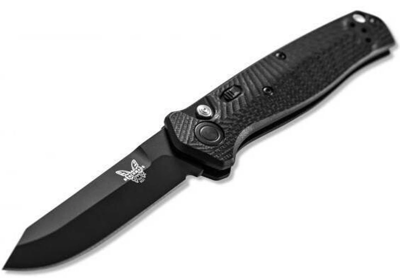 Benchmade Push Button Automatic Reverse Tanto Mediator Knife 8551BK - Image 4