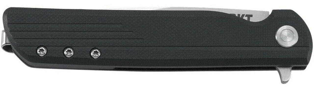 CRKT 3801 LCK + Black Drop Point Assisted Opening Flipper Folding Knife - Image 5