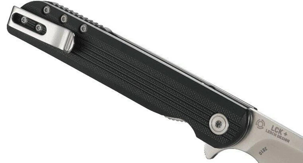 CRKT 3810 LCK + Large Black Drop Point Assisted Opening Flipper Folding Knife - Image 4