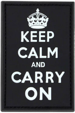 Condor Keep Calm And Carry PVC Patch (6 Pack)