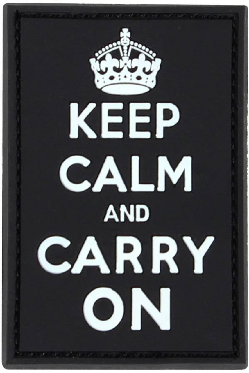 Condor Keep Calm And Carry PVC Patch (6 Pack)