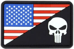 Condor US Flag Morale PVC Punisher Patch (6 Pack)