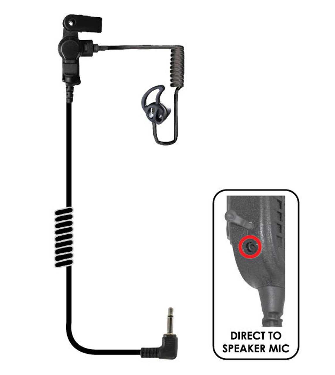 Earphone Connection Black Diamond Tactical Fox Listen Only Earpiece - Image 2