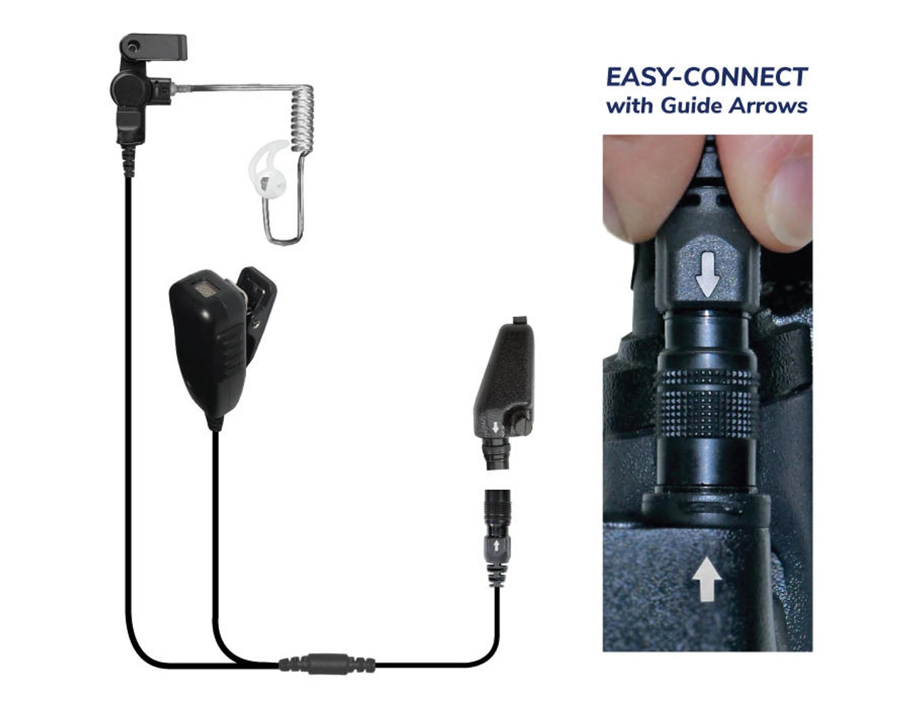 Earphone Connection Cougar Black Diamond 2-Wire Surveillance Kit - Image 3