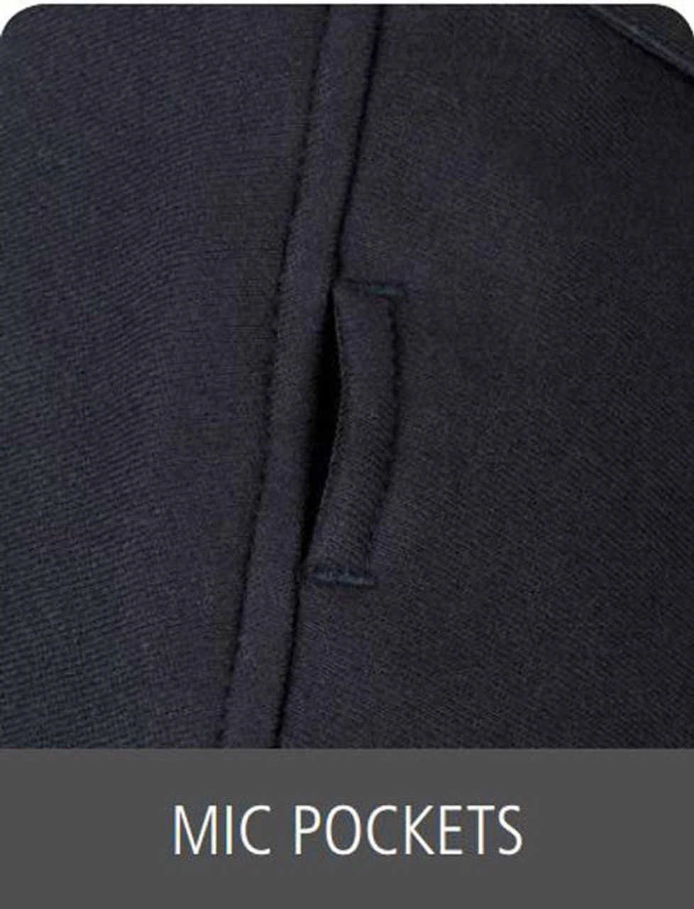 Elbeco Navy Quarter Zip Job Shirt - Image 3