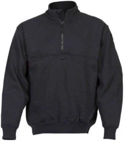 Elbeco Navy Quarter Zip Job Shirt