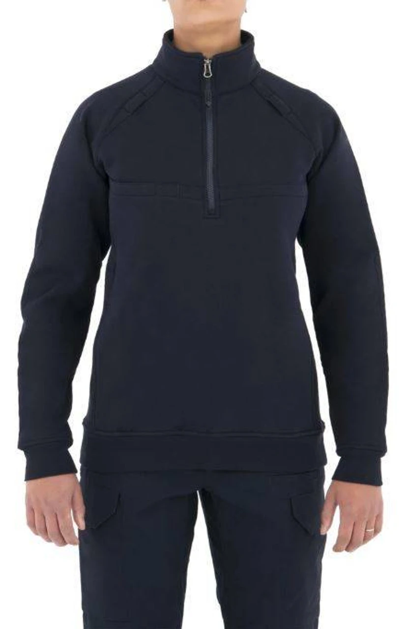 First Tactical Women's 1/4 Zip Cotton Job Shirt 128507 - Image 2