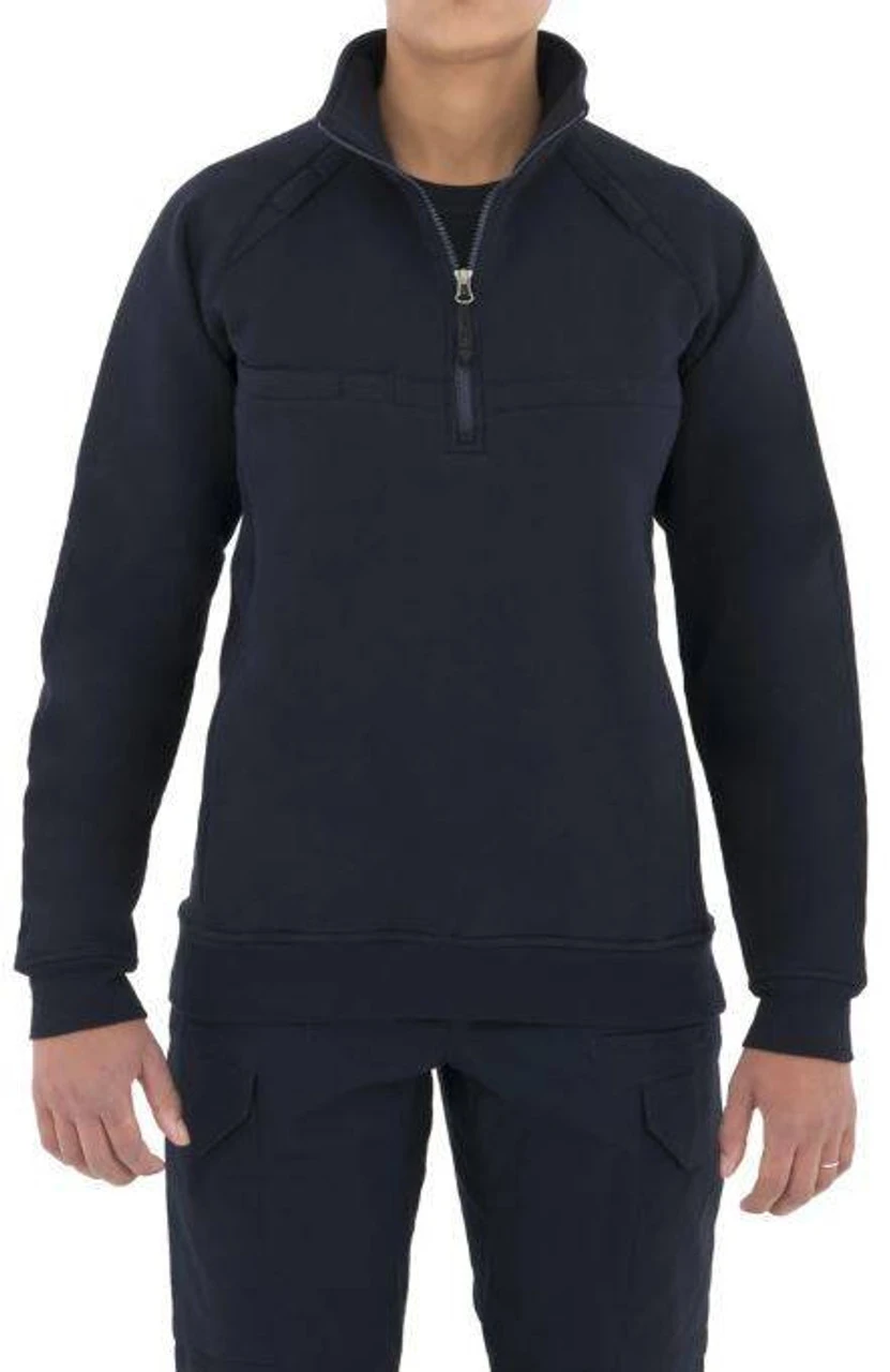 First Tactical Women's 1/4 Zip Cotton Job Shirt 128507 - Image 4