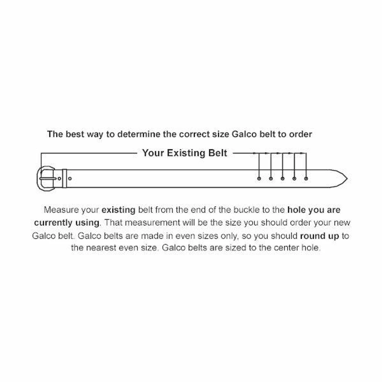 Galco CB3 1 1/2" Contoured Tapered Holster Belt - Image 4