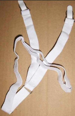 Hero's Pride Footloop Style White Shirt Holders