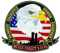 Hero's Pride Never Forget 9-11-01 12" Wide Patch