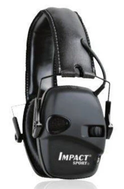 Howard Leight Black Impact Sport Electronic Earmuff With Deluxe Headband