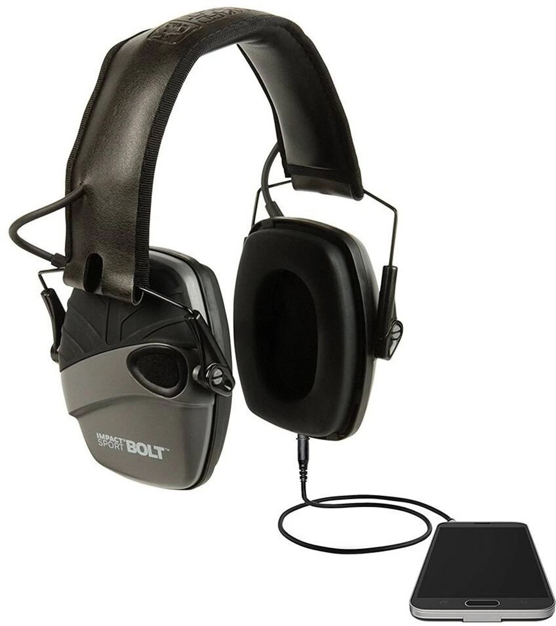 Howard Leight Impact Sport Bolt Grey Electronic Earmuff - Image 3