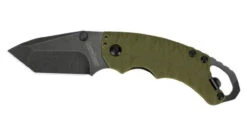 Kershaw Olive Shuffle II Olive Tanto Blade Folding Knife 8750