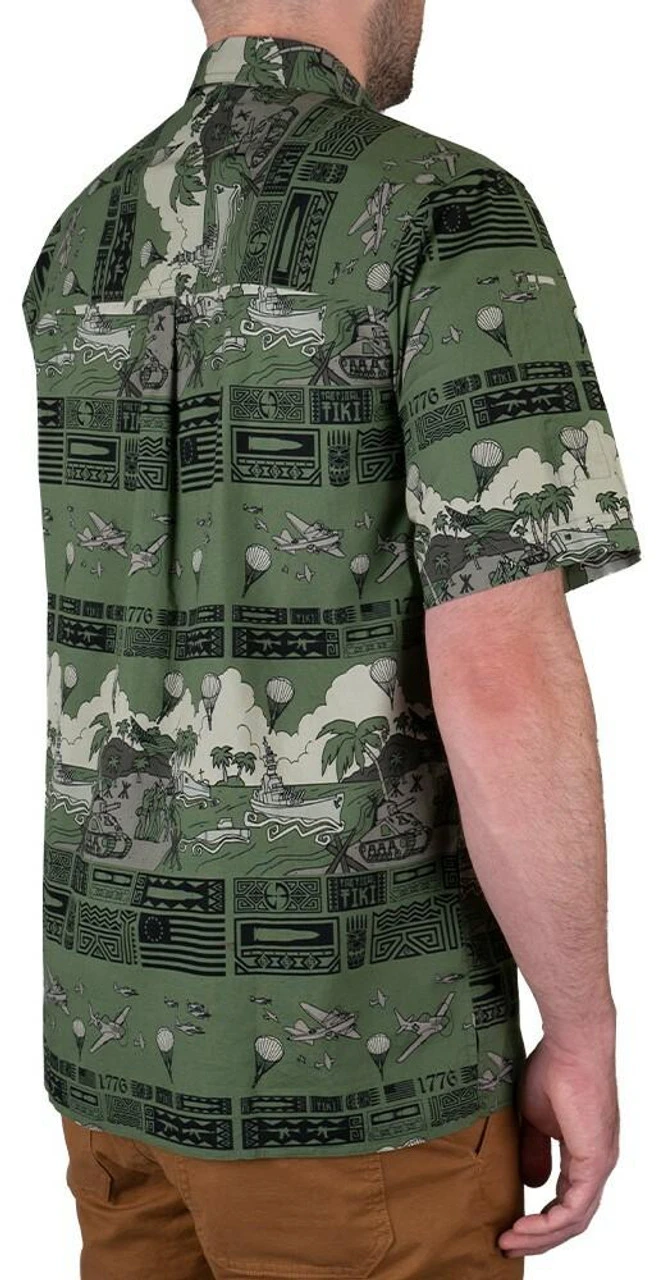 LA Police Gear 5 Branches Tactical Tiki⢠Short Sleeve Button Up Shirt - Image 12