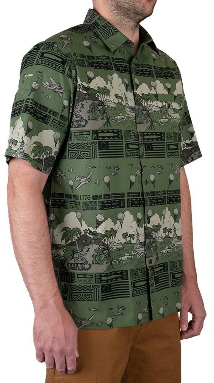 LA Police Gear 5 Branches Tactical Tiki⢠Short Sleeve Button Up Shirt - Image 10