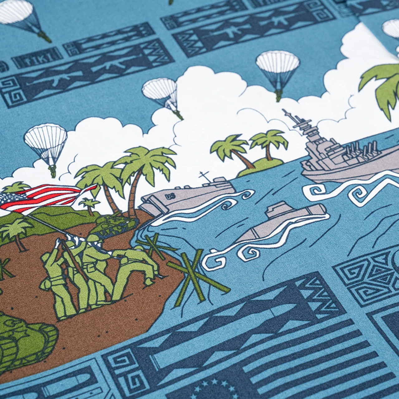 LA Police Gear 5 Branches Tactical Tiki⢠Short Sleeve Button Up Shirt - Image 7