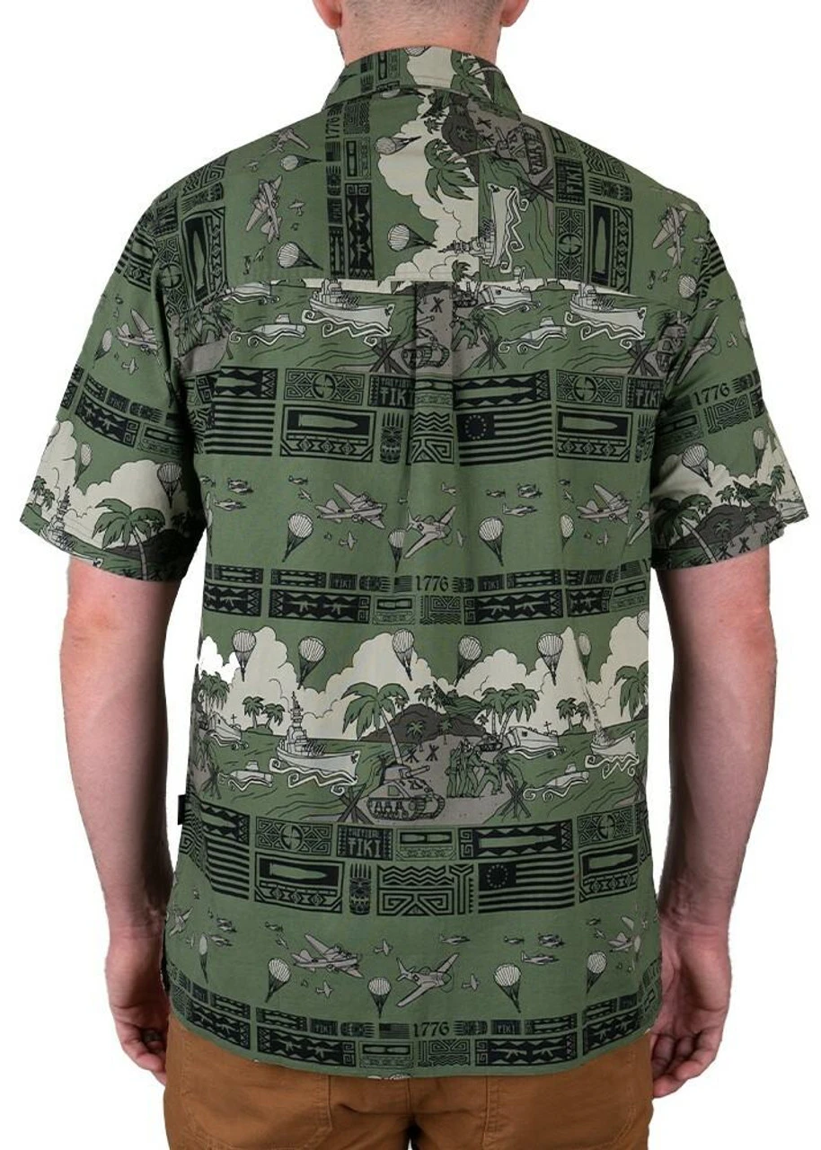 LA Police Gear 5 Branches Tactical Tiki⢠Short Sleeve Button Up Shirt - Image 13