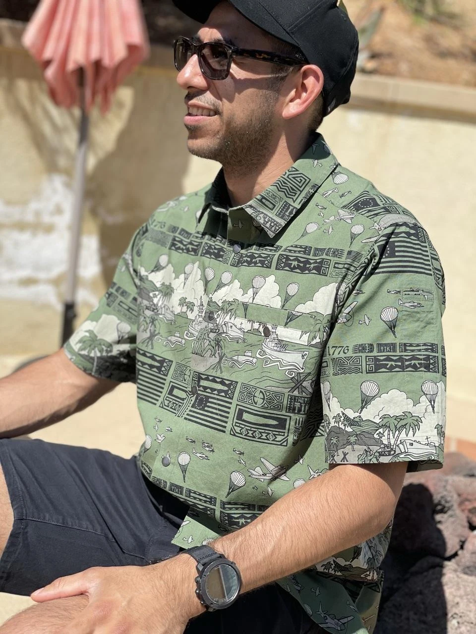 LA Police Gear 5 Branches Tactical Tiki⢠Short Sleeve Button Up Shirt - Image 3