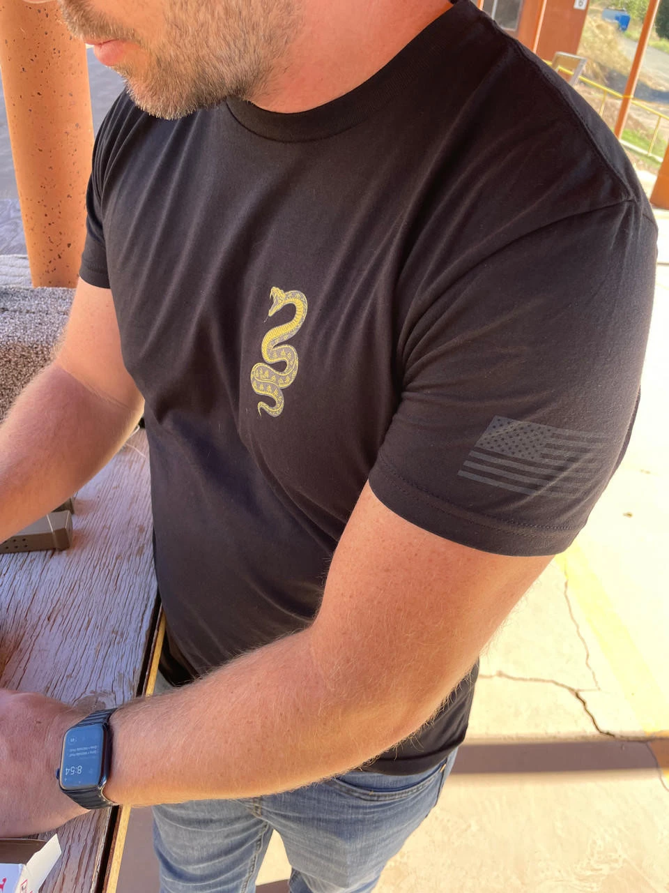 LA Police Gear Don't Tread On Me Full Color T-Shirt - Image 4