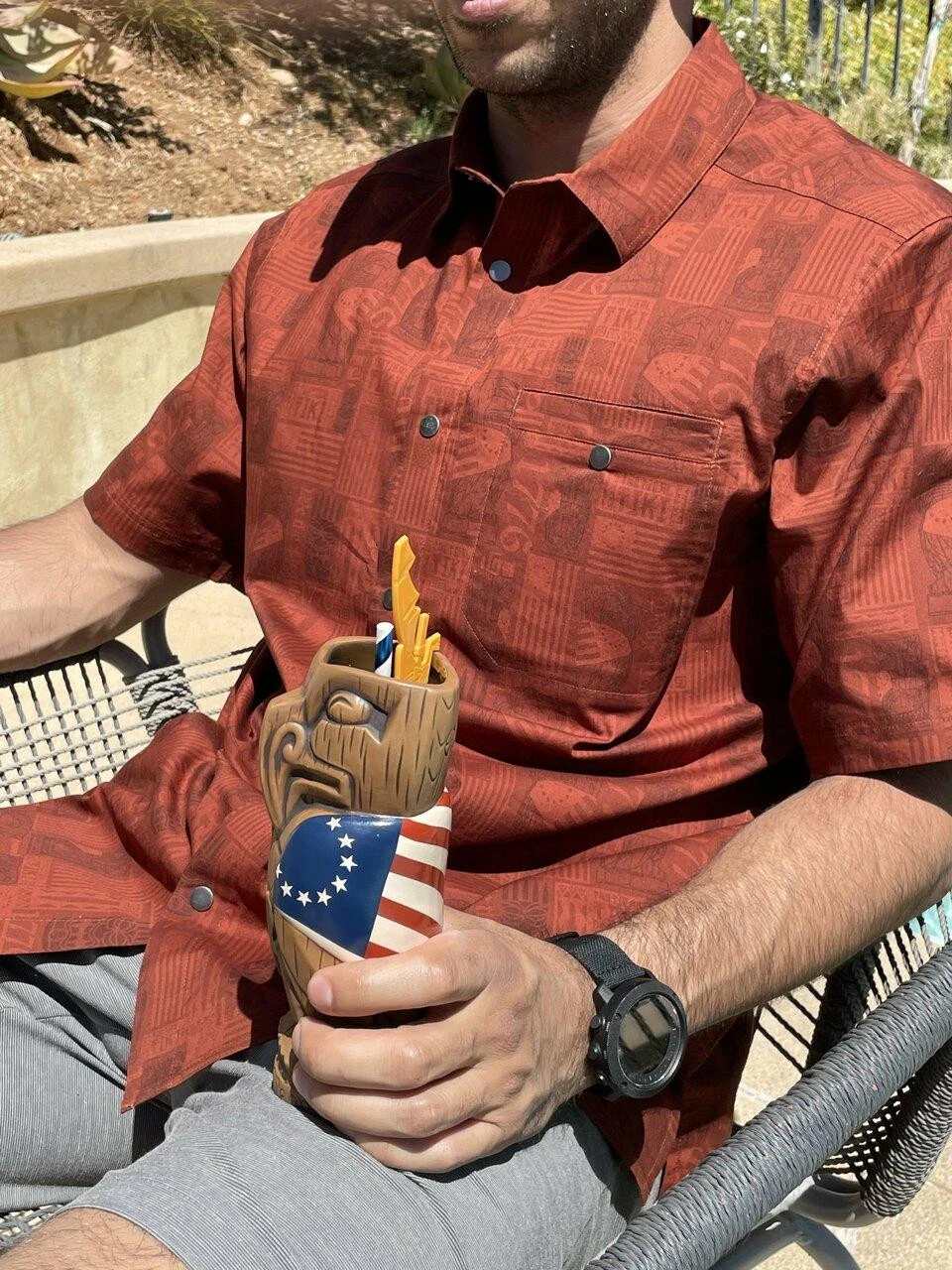 LA Police Gear Eagle Tactical Tiki⢠Short Sleeve Button Up Shirt - Image 2