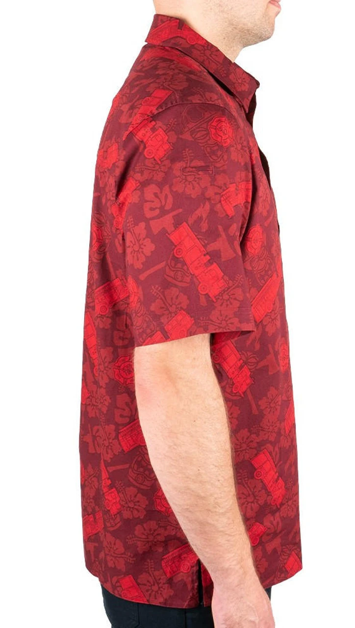 LA Police Gear Fire Tactical Tiki⢠Short Sleeve Button Up Shirt - Image 7