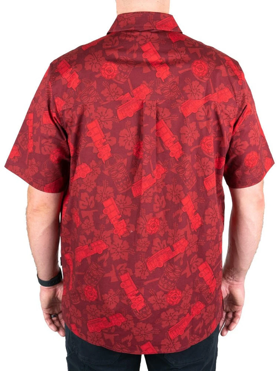 LA Police Gear Fire Tactical Tiki⢠Short Sleeve Button Up Shirt - Image 9