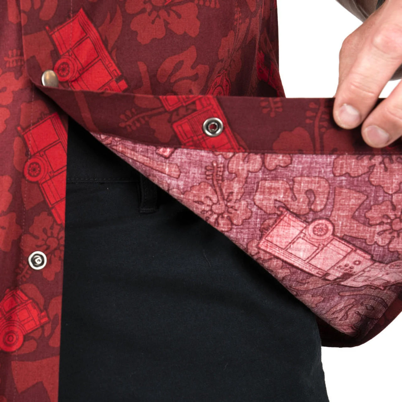 LA Police Gear Fire Tactical Tiki⢠Short Sleeve Button Up Shirt - Image 4