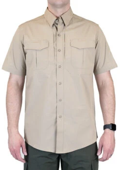 LA Police Gear Men's Short Sleeve Battle Rattle Stretch Field Shirt