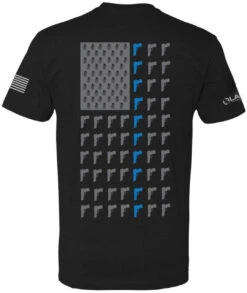 LA Police Gear Men's TBL Grenade Flag Short Sleeve T-Shirt