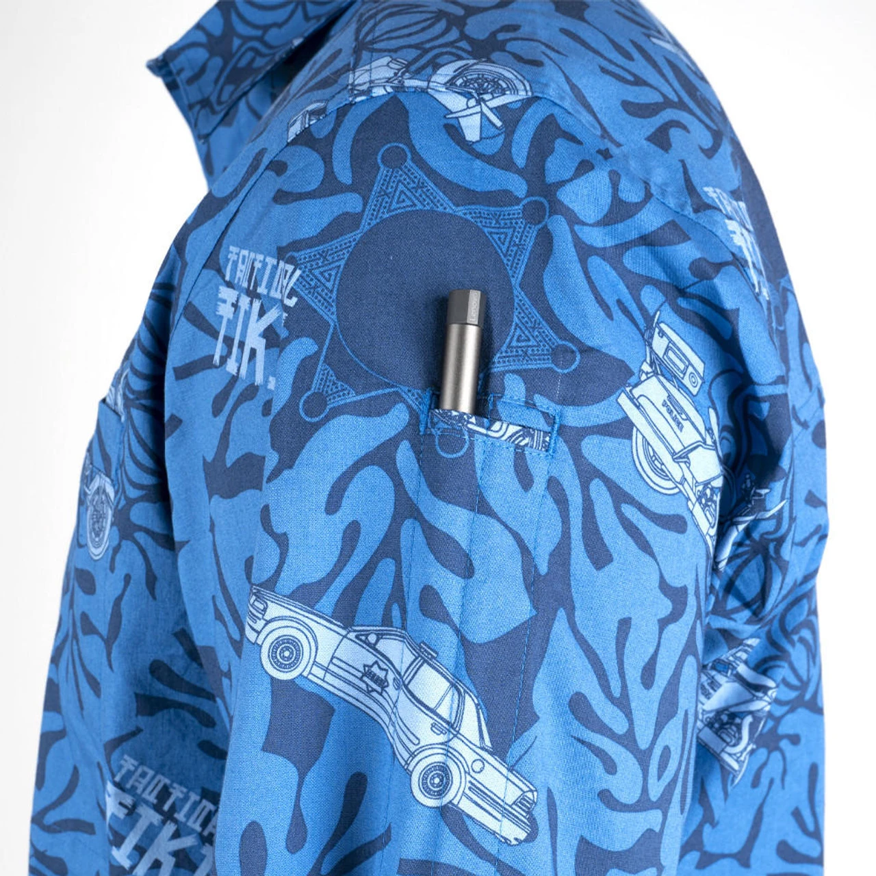 LA Police Gear Police Tactical Tiki⢠Short Sleeve Button Up Shirt - Image 3