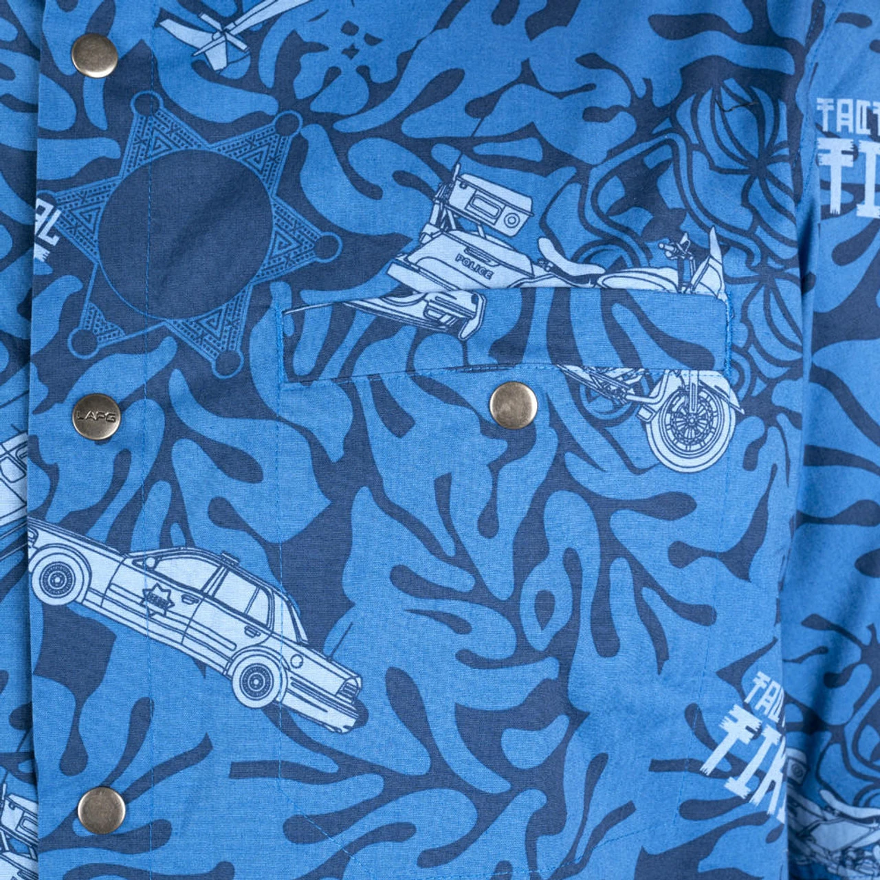 LA Police Gear Police Tactical Tiki⢠Short Sleeve Button Up Shirt - Image 2