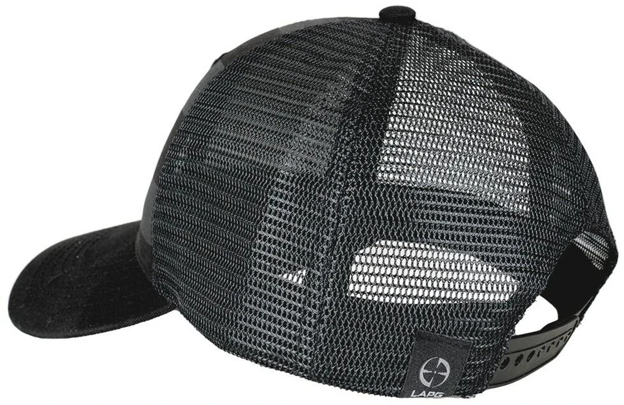 LA Police Gear Screen Printed Blackout Flag Trucker Hat - Image 5