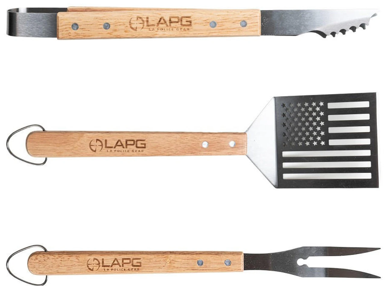 LA Police Gear Tactical BBQ Apron & Tool Kit - Image 2
