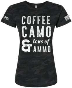 LA Police Gear Women's Coffee Camo Ammo T-Shirt
