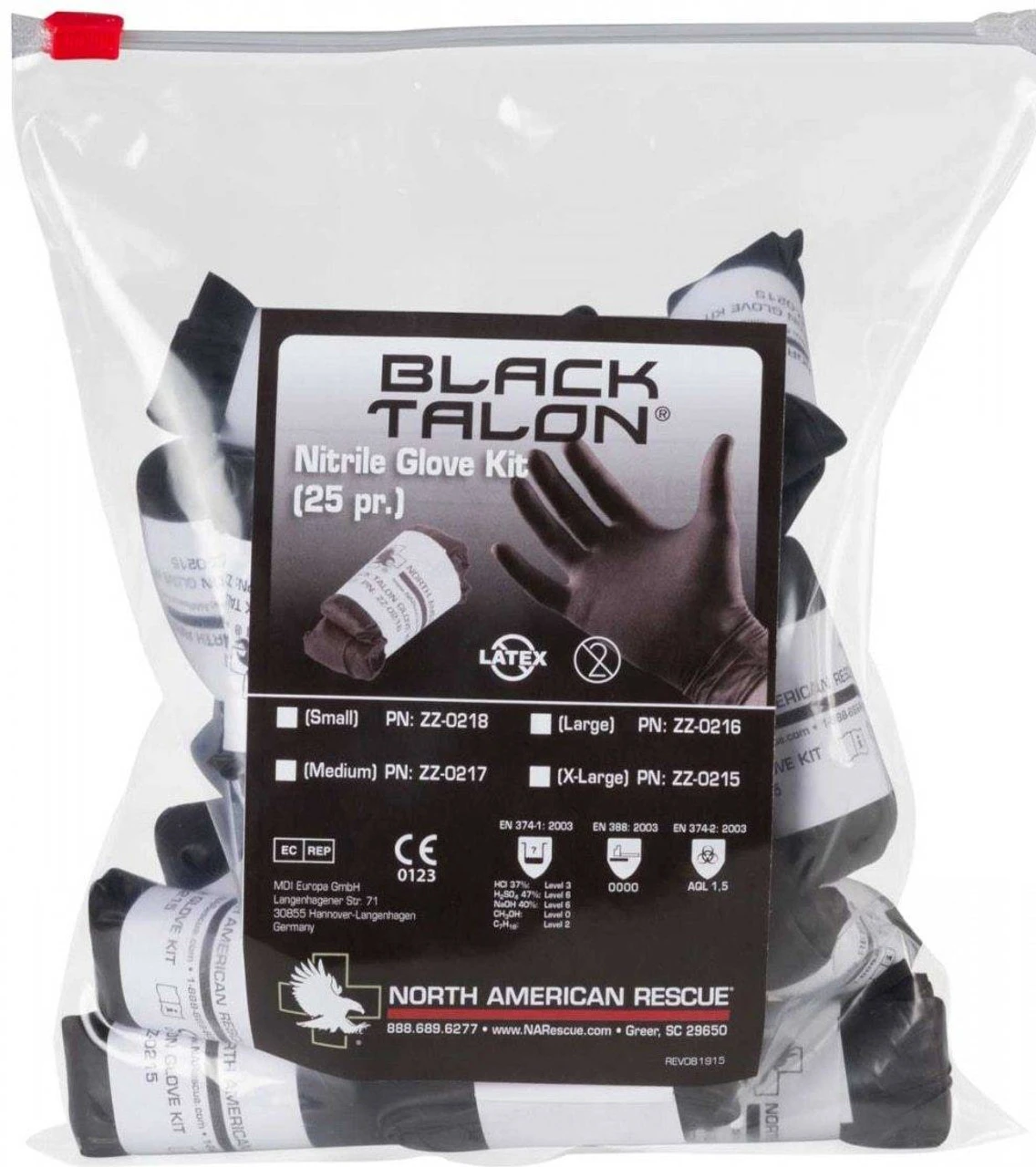 North American Rescue Black Talon Glove Kit ZZ-0216 - Image 2